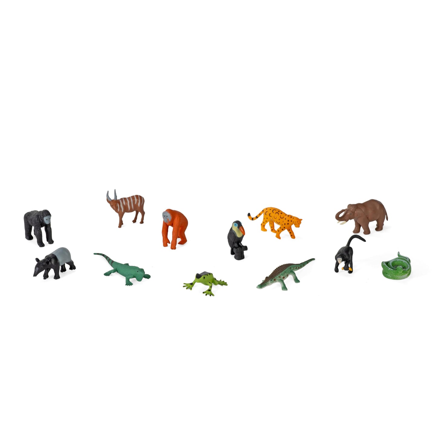 Wild Republic Eco Zip Tubes Rainforest Figurines - 13"
