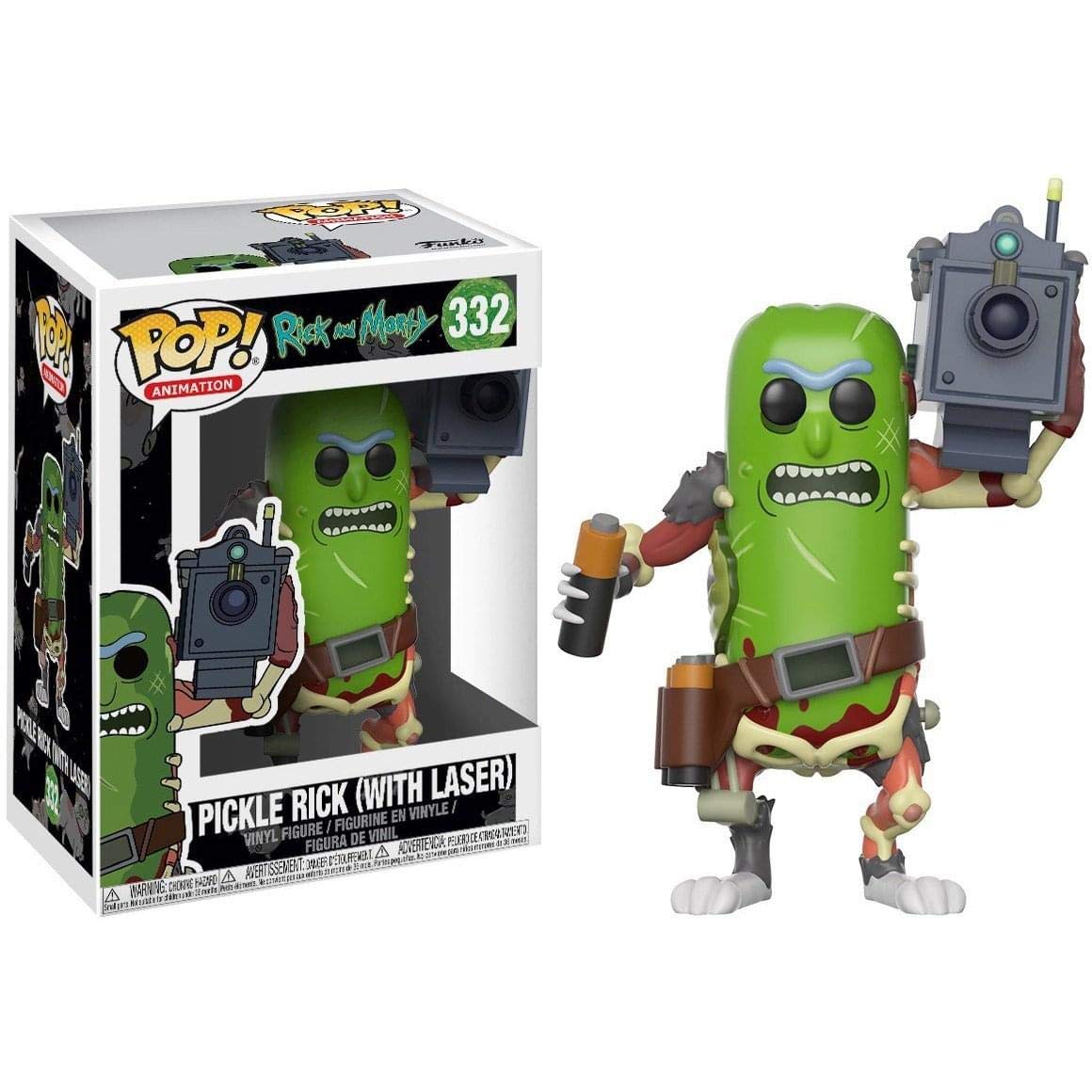 Funko POP! Animation: Rick & Morty (R&M) - Pickle Rick with Laser