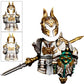 iREOGAME Medieval Weapon Armor Swords Castle Knight Shield Spear, 23Pcs Medieval Knight Shield Building Blocks Set,MOC Bricks Parts Sets for Boys