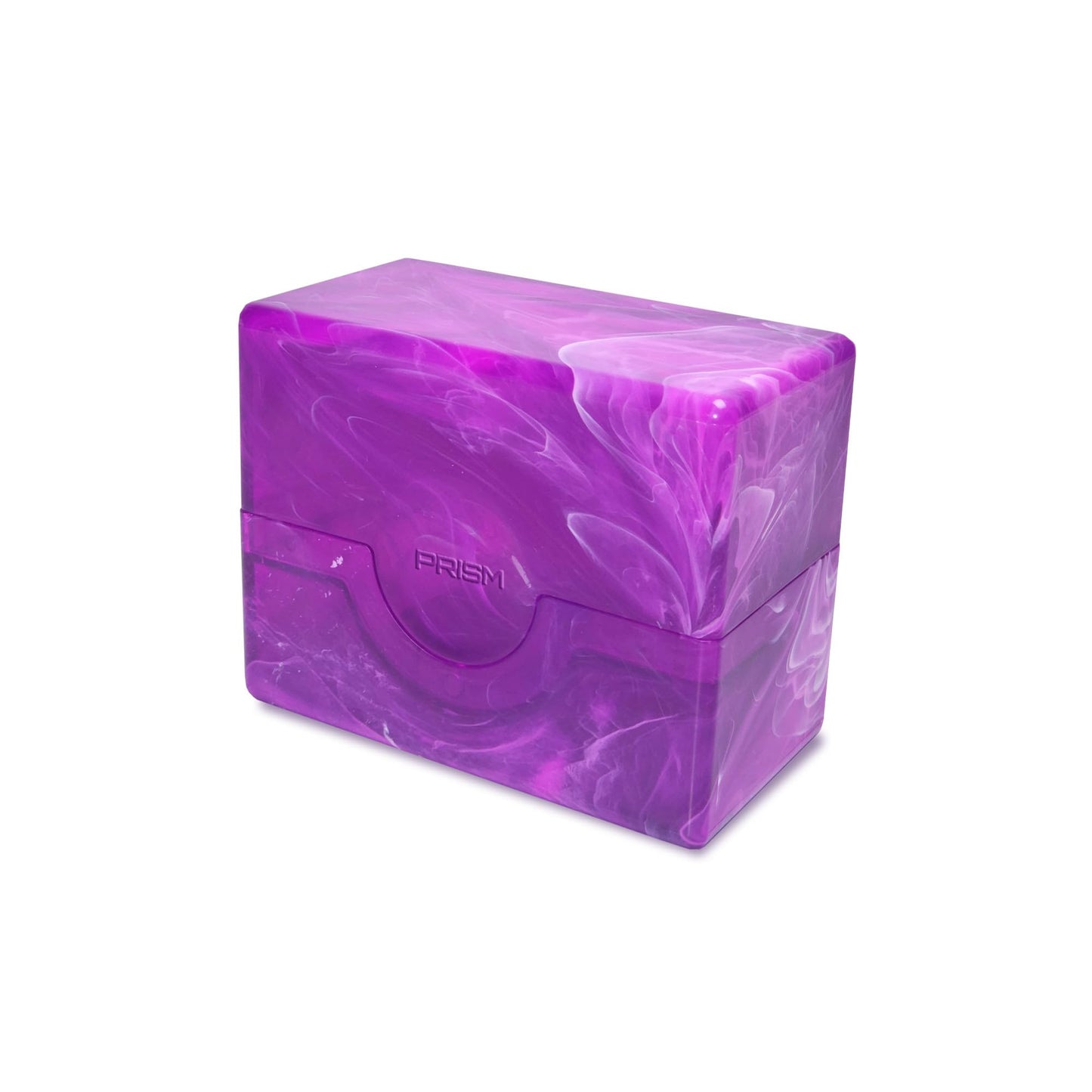BCW Prism Deck Case - Charoite Purple | Holds 50 Double-Sleeved or 60 Single-Sleeved Cards | Secure Snap Closure | Compatible Collectible Card Bins |
