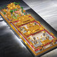 FULHOLPE Chinese Forbidden City Architecture Building Blocks Set, 3-in-1 Chinese Imperial Palace Model Bricks Set with Lights, 10385 Pcs DIY Building