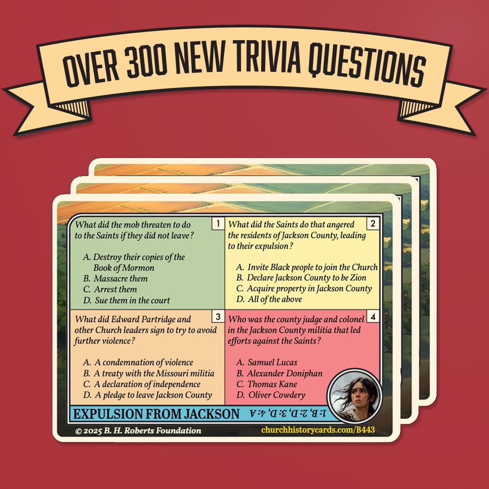 Church History Cards Latter-Day Saints Volume III: Missouri | Standalone Game | 90 Cards | Over 300 New Trivia Questions | Cards for Collecting