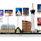 LEGO Architecture Skyline Collection Las Vegas Building Kit 21047 (487 Pieces)