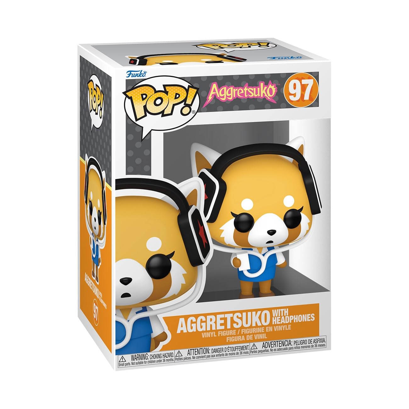 Funko Pop Sanrio: Aggretsuko with Headphones - Collectable Vinyl Figure - Gift Idea - Official Merchandise - Toys for Kids & Adults - Anime Fans