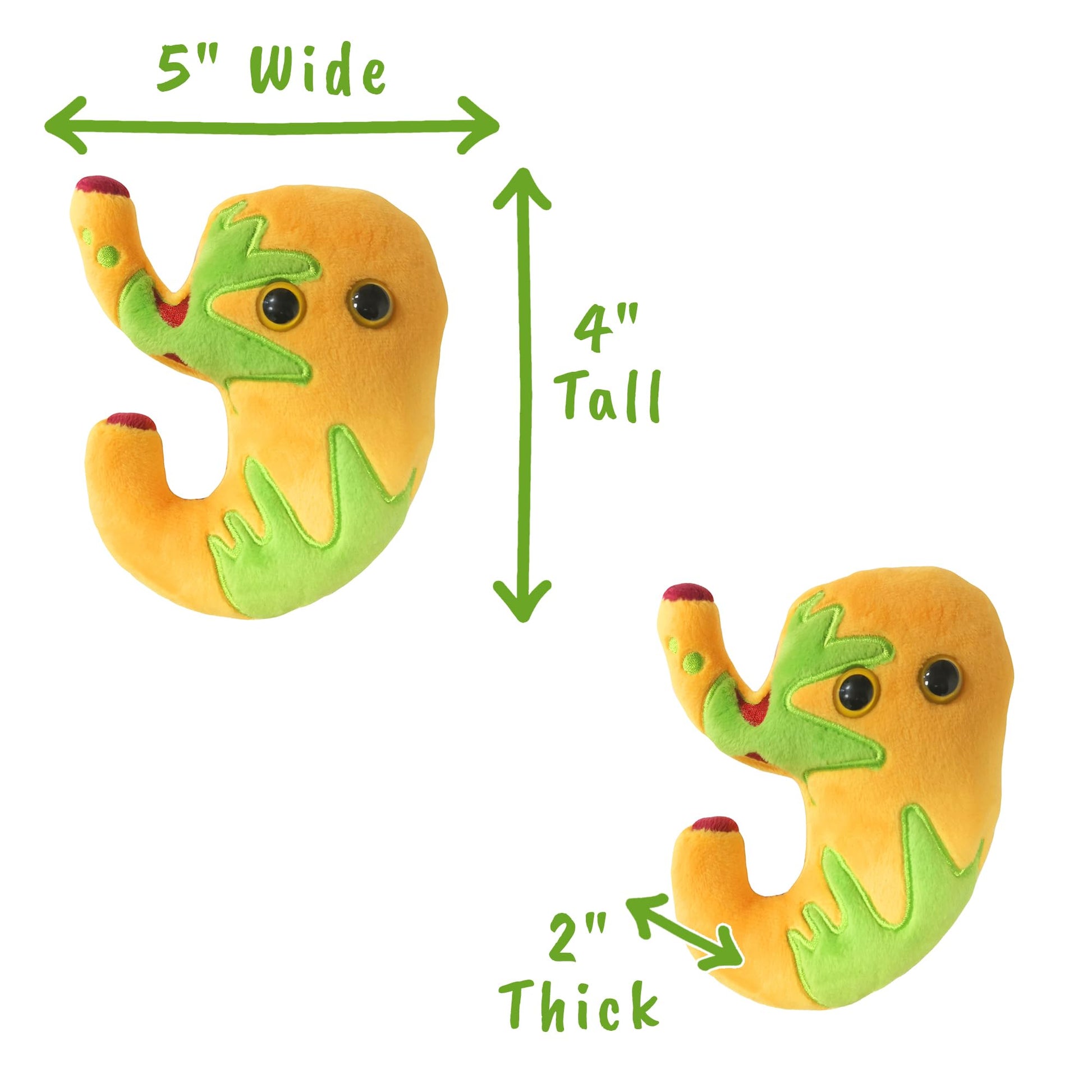 GIANT MICROBES Acid Reflux Plush, Bariatric Surgery Must Haves, Gastroenterology Gifts, Surgeon Gift, IBS Warrior, Chronic Illness Gifts, Emotional