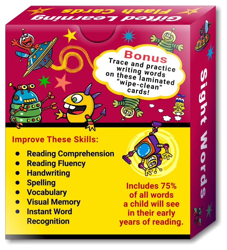 TestingMom.com Sight & Vocabulary Flash Cards - Ages 4-10, High-Frequency Reading Words