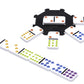 Mexican Train Dominoes - Beautiful Color Dot Double 12 Dominoes Set - Includes Train Markers and Hub by Pressman Multi Color, 5"