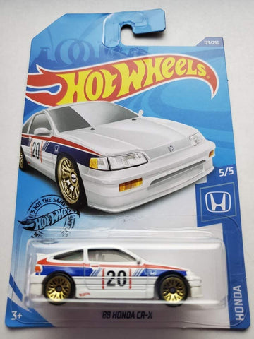 Hot Wheels 2020 Honda Series 5/5 - '88 Honda CR-X, White 123/250