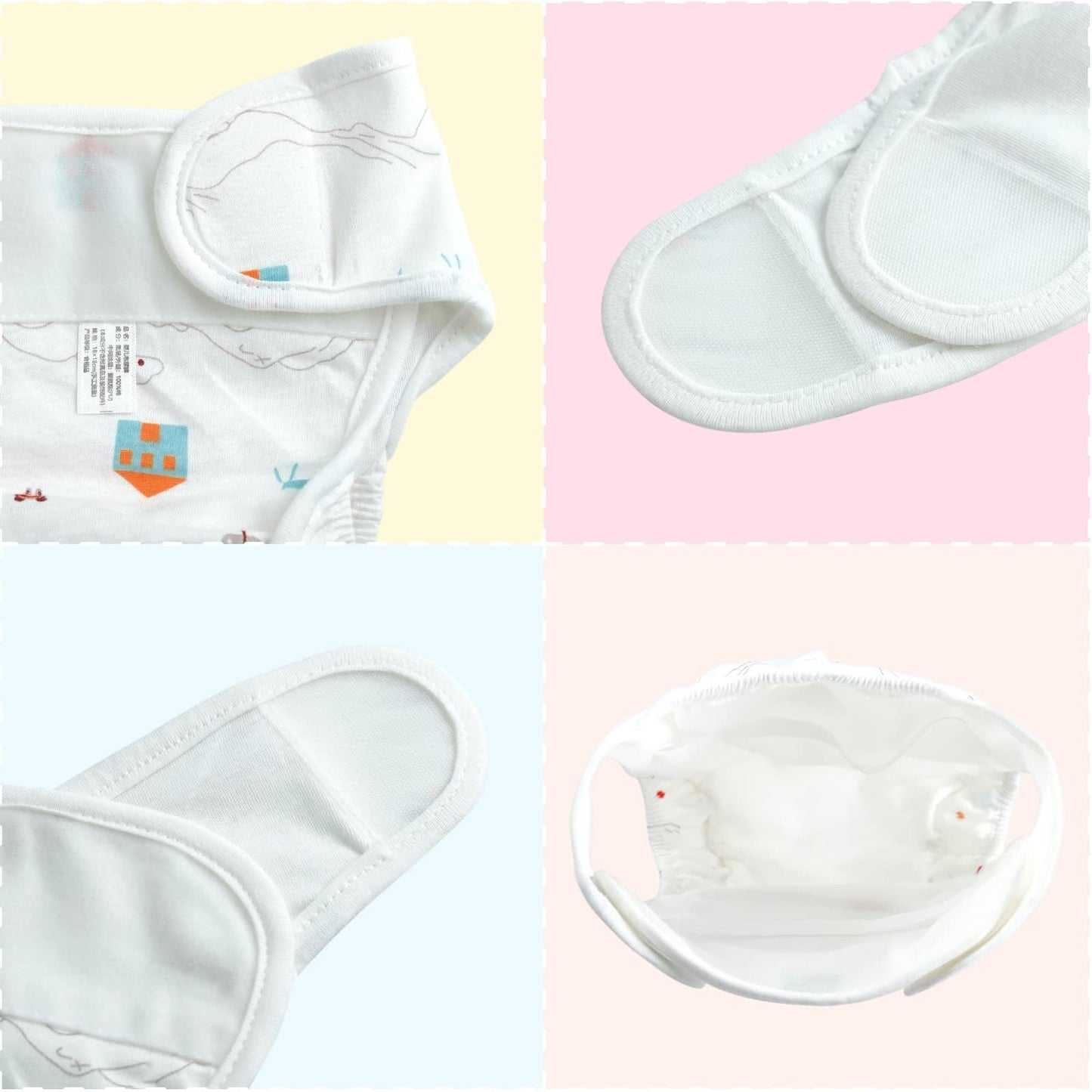 4 PCS Baby Doll Diapers Underwear for 17-22 inch Reusable Doll Diapers Fits Baby Doll-0A