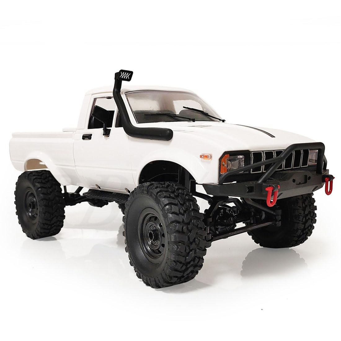 Weendiypty C24-1 RC Crawler Offroad RC Truck 4x4 Remote Control Rock Crawler Pickup Trucks with Led Light, 2.4 Ghz 1/16 Scale All Terrain Car Brushed