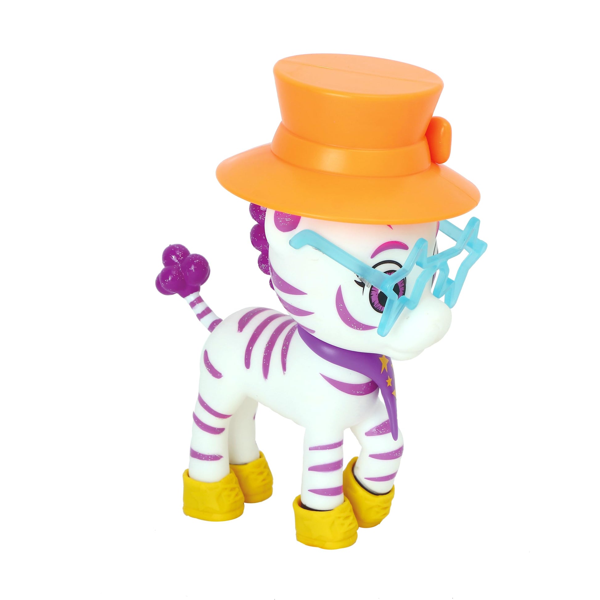 Zoonicorn Promi Dress-Up - 5" Purple Zoonicorn with Yellow Shoes