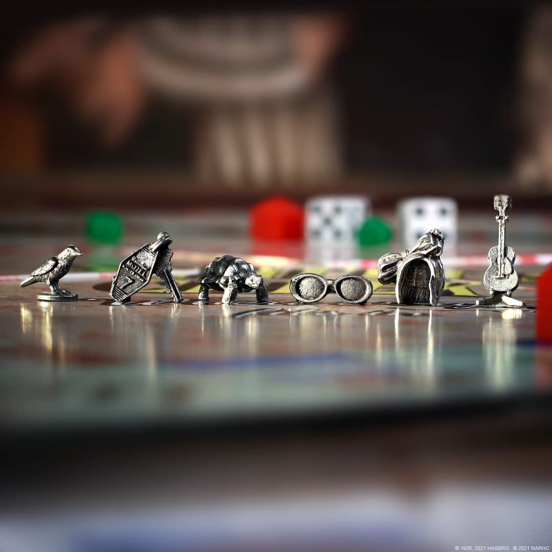 Monopoly Schitt's Creek | Game Tokens Include Bebe Crow, Patrick's Guitar, Rosebud Motel Key & More | Officially Licensed and Collectible Monopoly