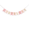 God Bless Banner,Boy/girl Baptism Pink Banner,God Bless Baptism