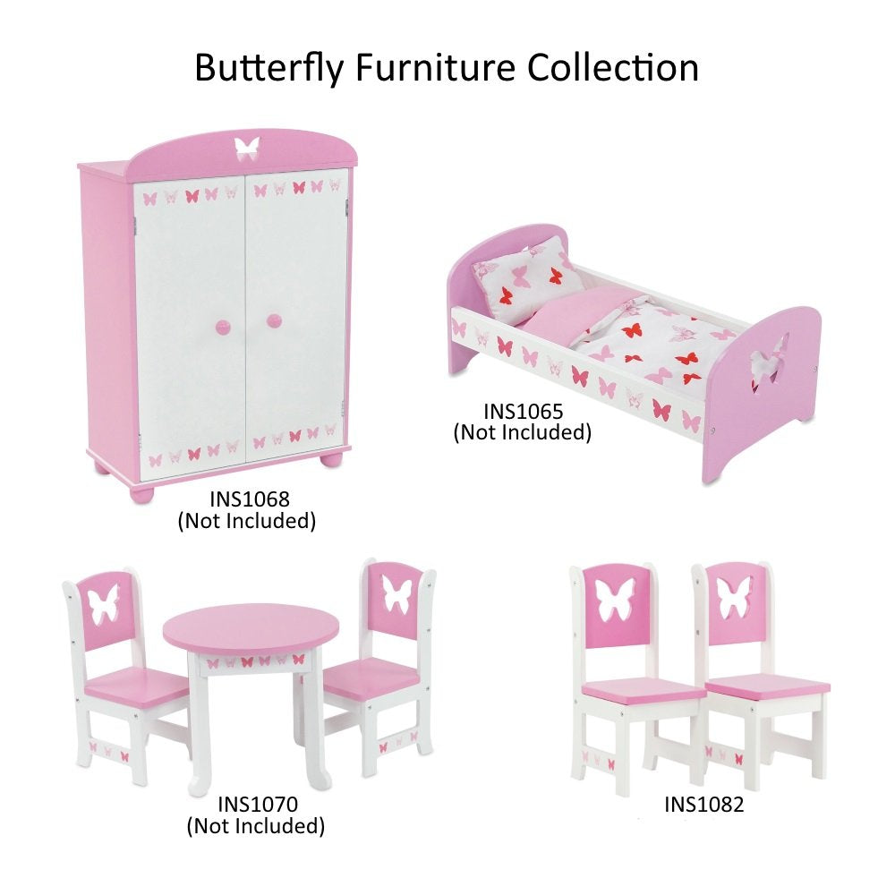 Emily Rose Doll Clothes 18 Inch Doll Kitchen Dining Chairs Accessories Furniture | 18" Doll 2 Chair Accessory Set | Fits 14-18 inch Dolls