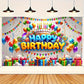 HOMETITUTE Happy Birthday Banner Rainbow Birthday Decorations 71x43 Inch