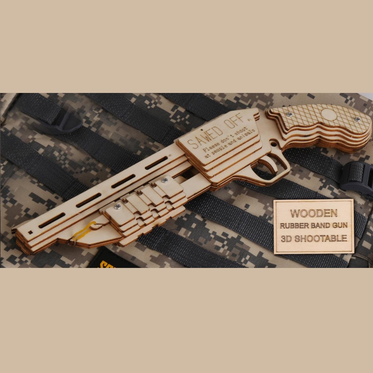 Caliber Gourmet Shot Gun Wood Puzzle
