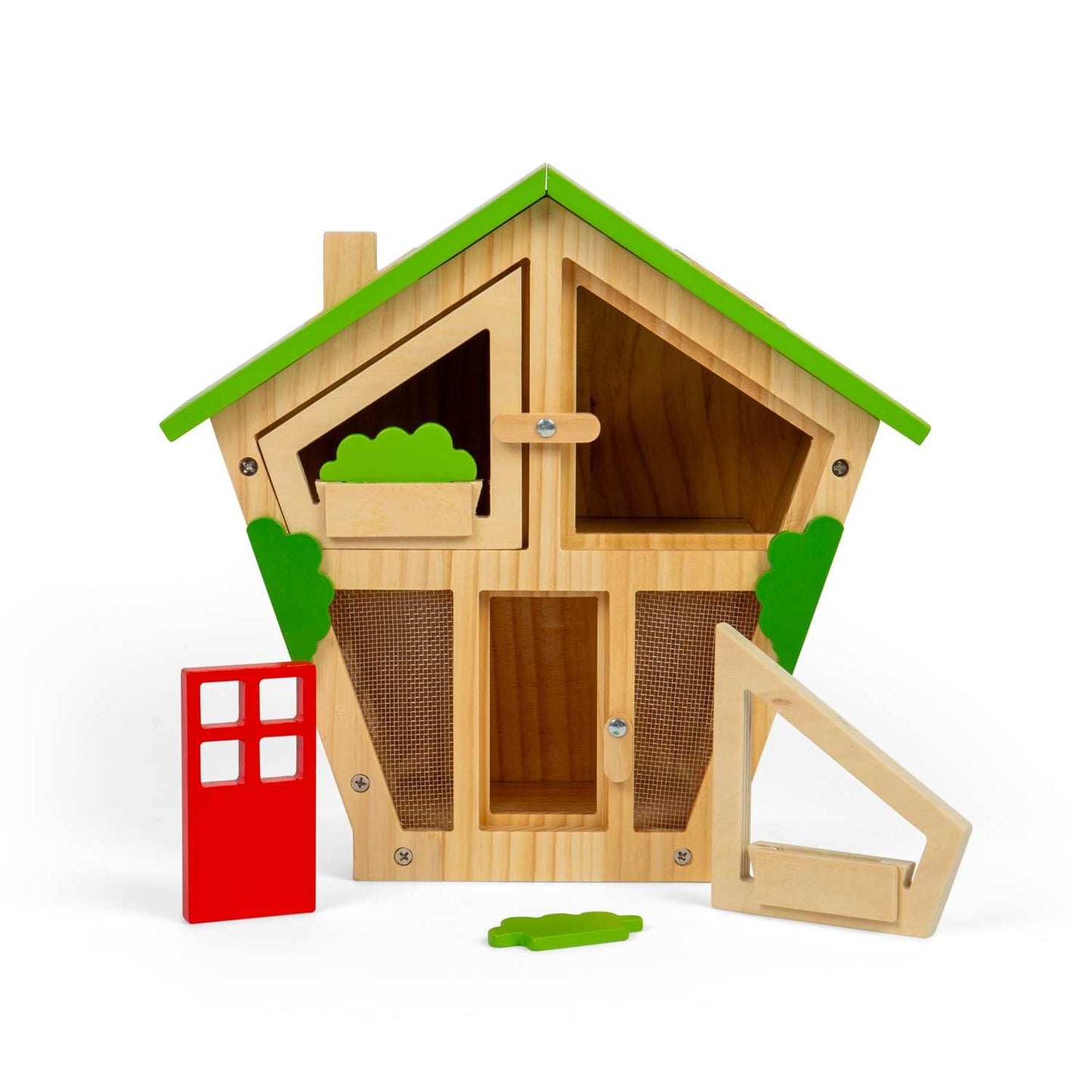 Bigjigs Toys Bug House Wooden Insect Hotel for Kids, Fun Toy of Nature, Outdoor Activity Educational Eco-Friendly Gifts for Wildlife, Age 3+