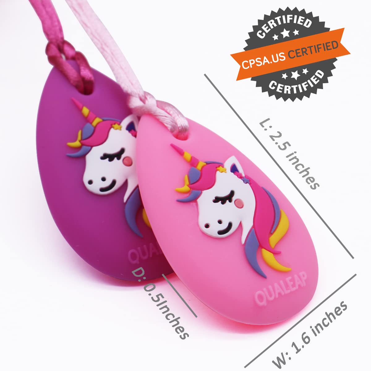 Xtra Tough Chew Necklace for Kids Girls (Exclusive) - Chewing Necklace Teething Necklace Teether Necklace Chew Toys Teething Toys - Designed