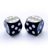 Bescon Colorful Solid Professional Precision Dice Round Corner 9/16" (14.3mm), Solid Colors Precision Backgammon Dice 14.3MM(Solid Black)