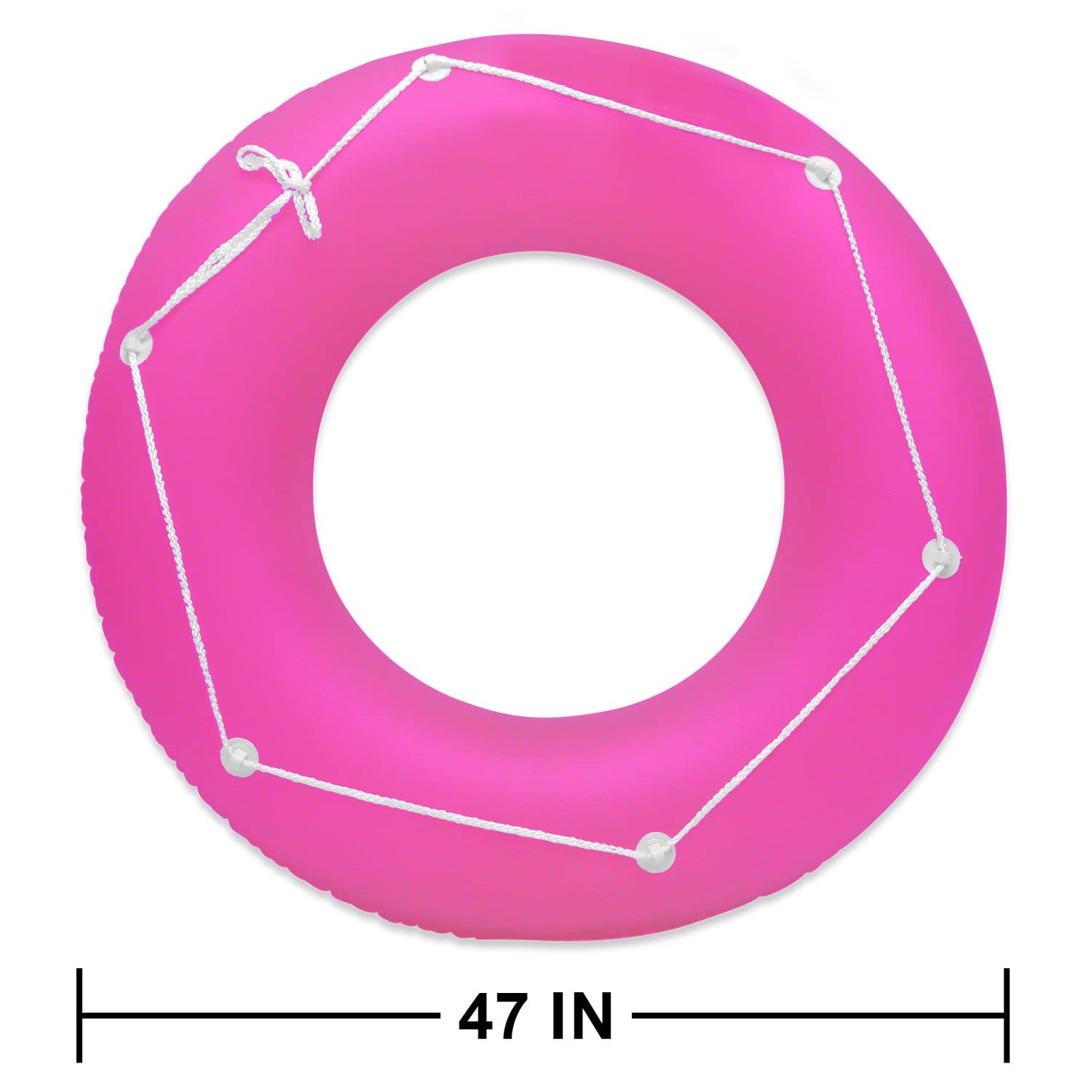 Poolmaster Neon Frost Large Swimming Pool Float Inner Tube, Pink