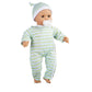 Melissa & Doug Mine to Love Twins Sebastian & Sofia 15” Medium Skin-Tone Boy and Girl Baby Dolls with Rompers, Caps, Pacifiers