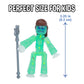 Zing StikBot Zombie Hunters Pack, Set of 4 Printed StikBots Collectable Figures, Includes 4 StikBots and Accessories, Stop Motion Toy for Kids Ages 4