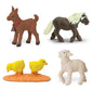 Safari Ltd. Farm Babies TOOB - Figurines: Donkey, Pony, Goat, Lamb, Horse, Cat, Corgi, Pig, Chicken, Holstein, Bunny - Educational Toy Figures