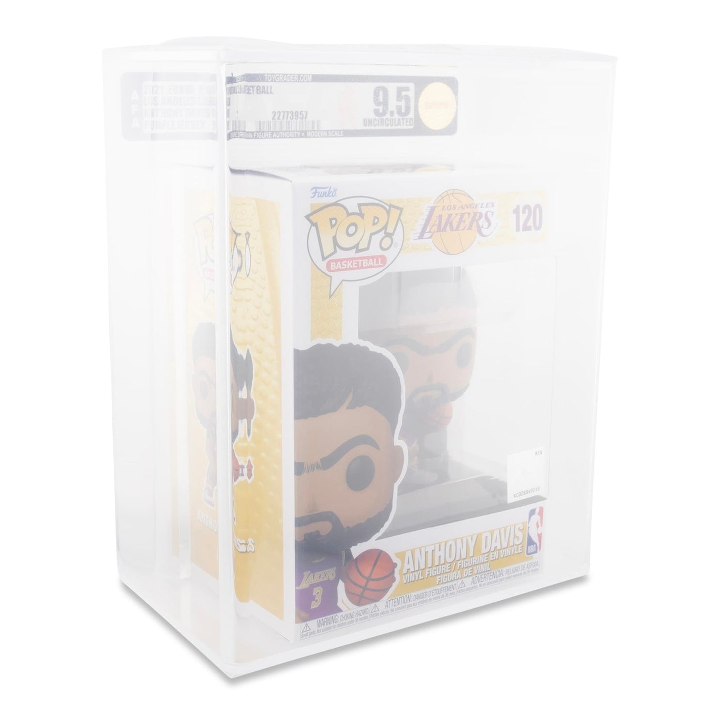 Funko NBA LA Lakers POP | Anthony Davis (Purple Jersey) | Rated AFA 9.5