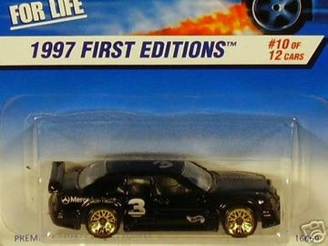 Hot Wheels Mattel 1997 First Editions 1:64 Scale Black Mercedes C-Class Die Cast Car #010