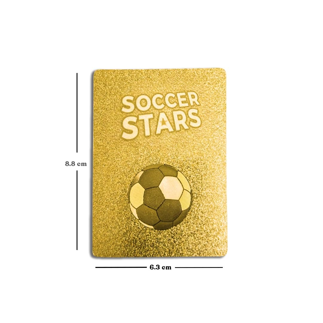 Soccer Trading Cards 2026-27 | 3 Packs - 33 Collectible Cards for Fans & Players Black, Gold & Silver Soccer Mystery Cards Packs Different Cards in