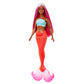 Barbie Mermaid Doll with Magenta Fantasy Hair & Headband Accessory, Curvy Body Type with Shell-Inspired Bodice & Tropical Red Tail