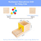 Adena Montessori 5 in 1 Wooden Play Kit for Babies 6-12 Months