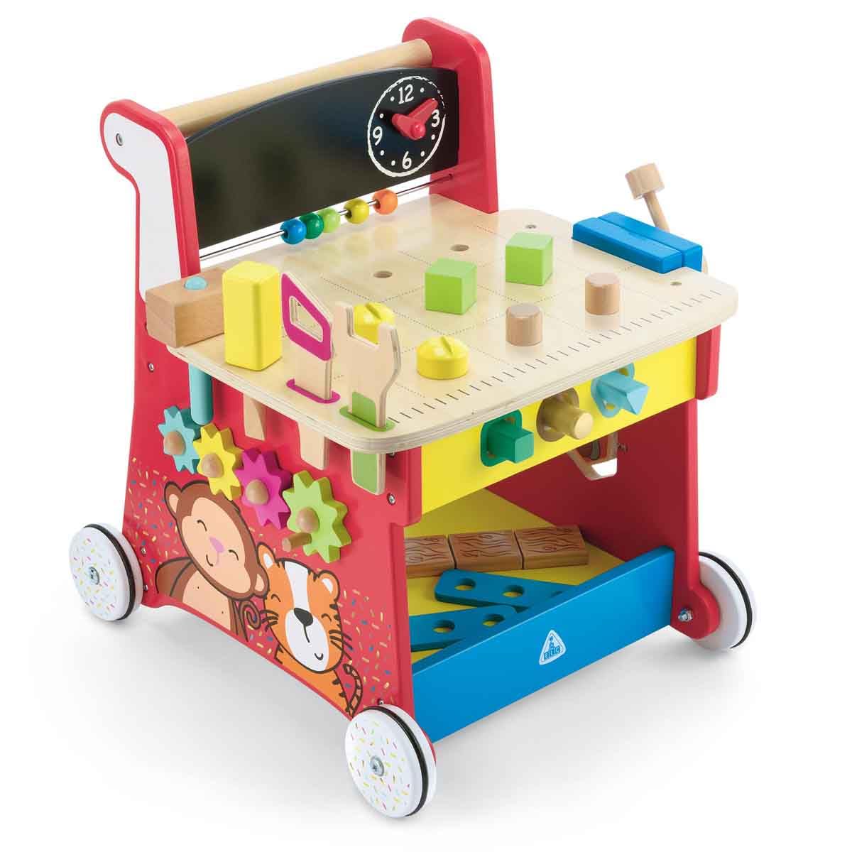 Early Learning Centre Wooden Activity Workbench, Imaginative Play, Hand Eye Coordination, Physical Development, Kids Toys for Ages 12 Month, Amazon
