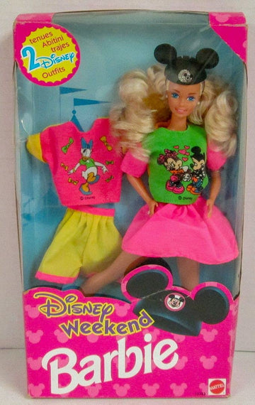 Disney Weekend Barbie - Green & Pink Outfit with Extra Outfit