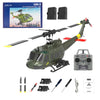 Rakeetolly C032 UH-1 Huey Helicopter - Remote Control Helicopters for Adult, 1/48 Sacle 2.4G 6CH Gyro Stabilized Aircraft with Altitude Hold & Optical
