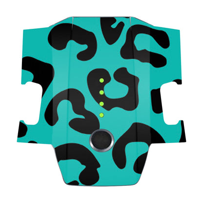 MightySkins Skin Compatible with DJI Mavic Pro Battery - Teal Leopard | Protective, Durable, and Unique Vinyl Decal wrap Cover | Easy to Apply