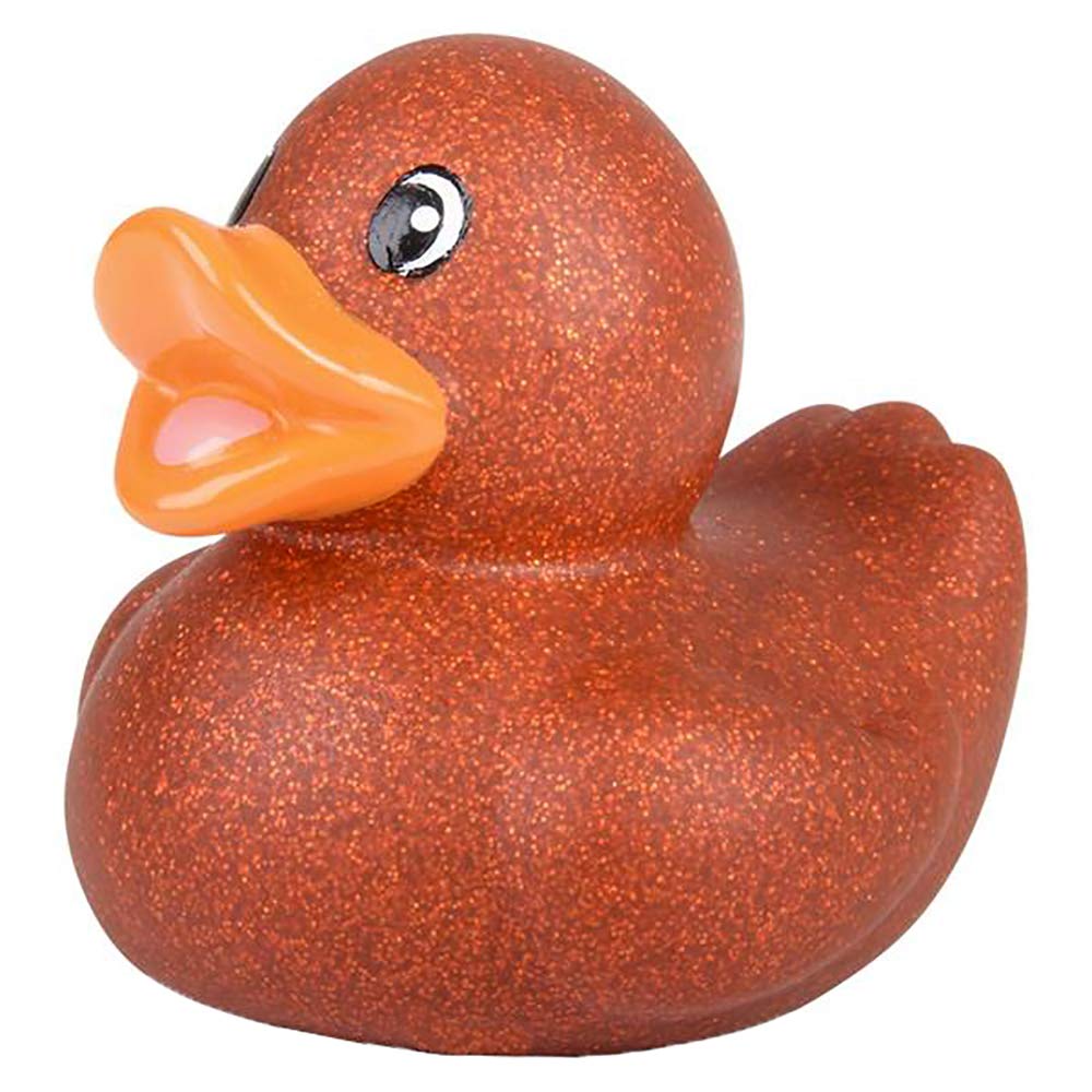 5-Count 2" Inch Glitter Rubber Duck Toy Assortment Duckies for Kids, Bath Birthday Gifts Baby Showers Summer Beach and Pool Activity, 2" (5-Pack)