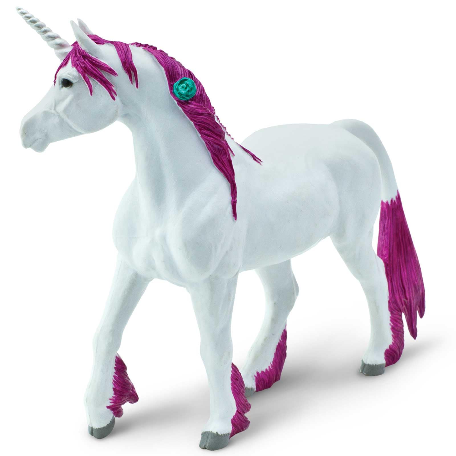 Safari Ltd. Pink Unicorn Figurine - Realistic Hand-Painted 5.5" Fantasy Themed Plastic Figure - Educational Toy for Boys, Girls & Kids Age 3+