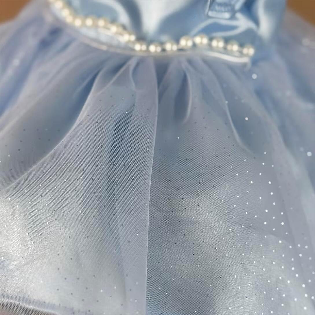 GUESSBELLY Three-piece Clothing Suit Perfect for Doll's Accessories Sparkling Princess Dress+Headband+Shorts Clothing Set Fit for 19-22inch Reborn