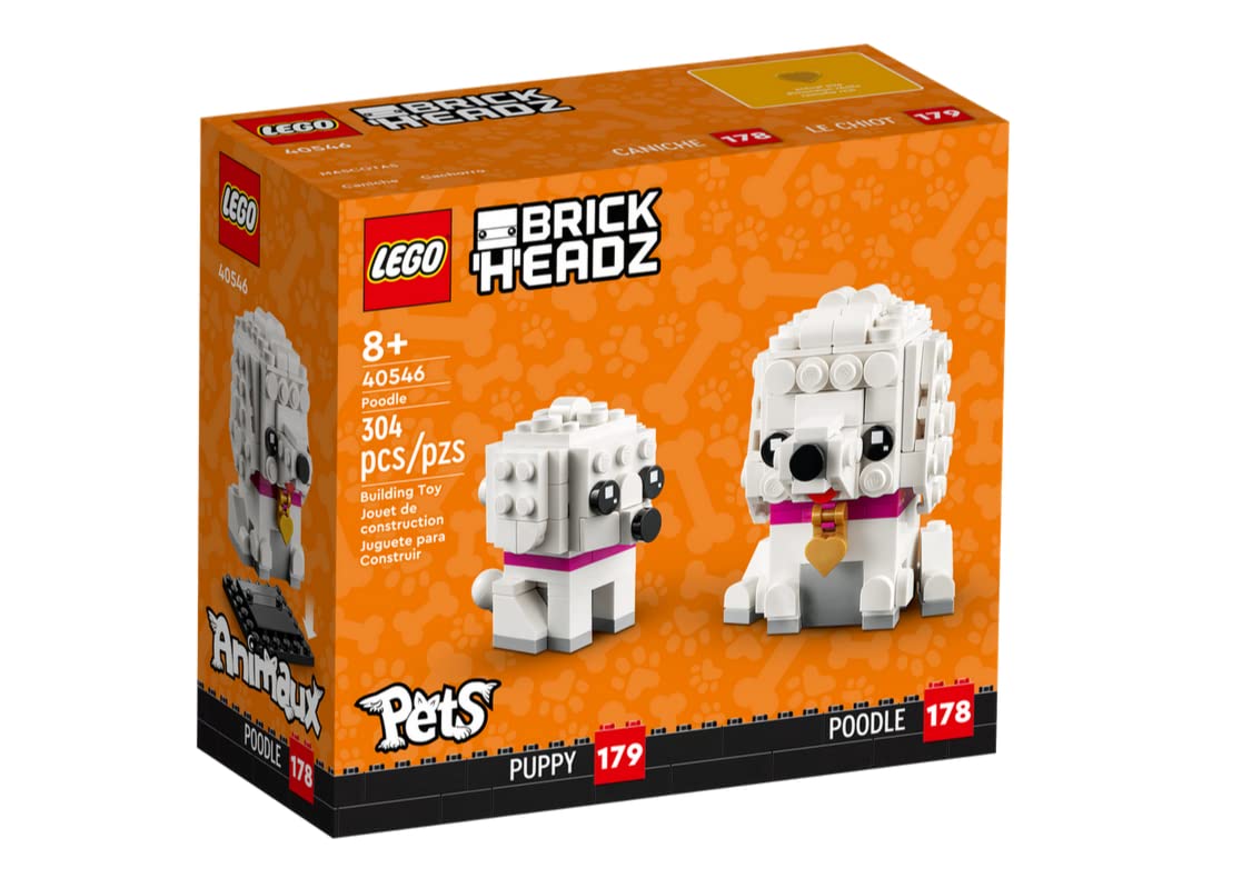 LEGO Poodle Dogs Brick Headz # 40546 304 Pieces