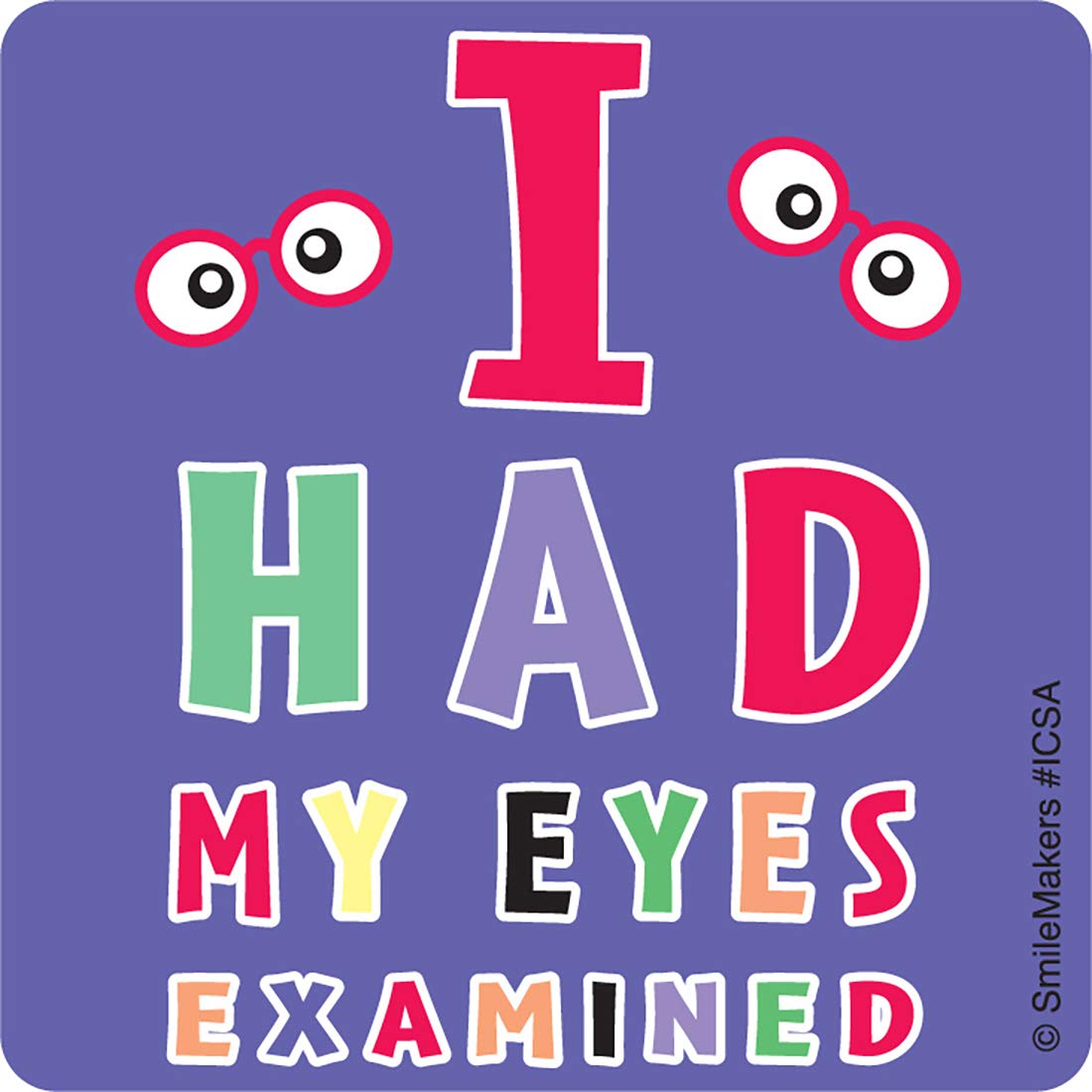 Eye Chart Stickers - Prizes and Giveaways - 100 per Pack