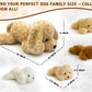 Chirpy Chums Classic Dog Family - 17” Mommy Dog Stuffed Animal with 4 Baby Puppies Inside, Zipper Belly Surprise Plush, Ultra-Soft Mommy & Puppy Plush