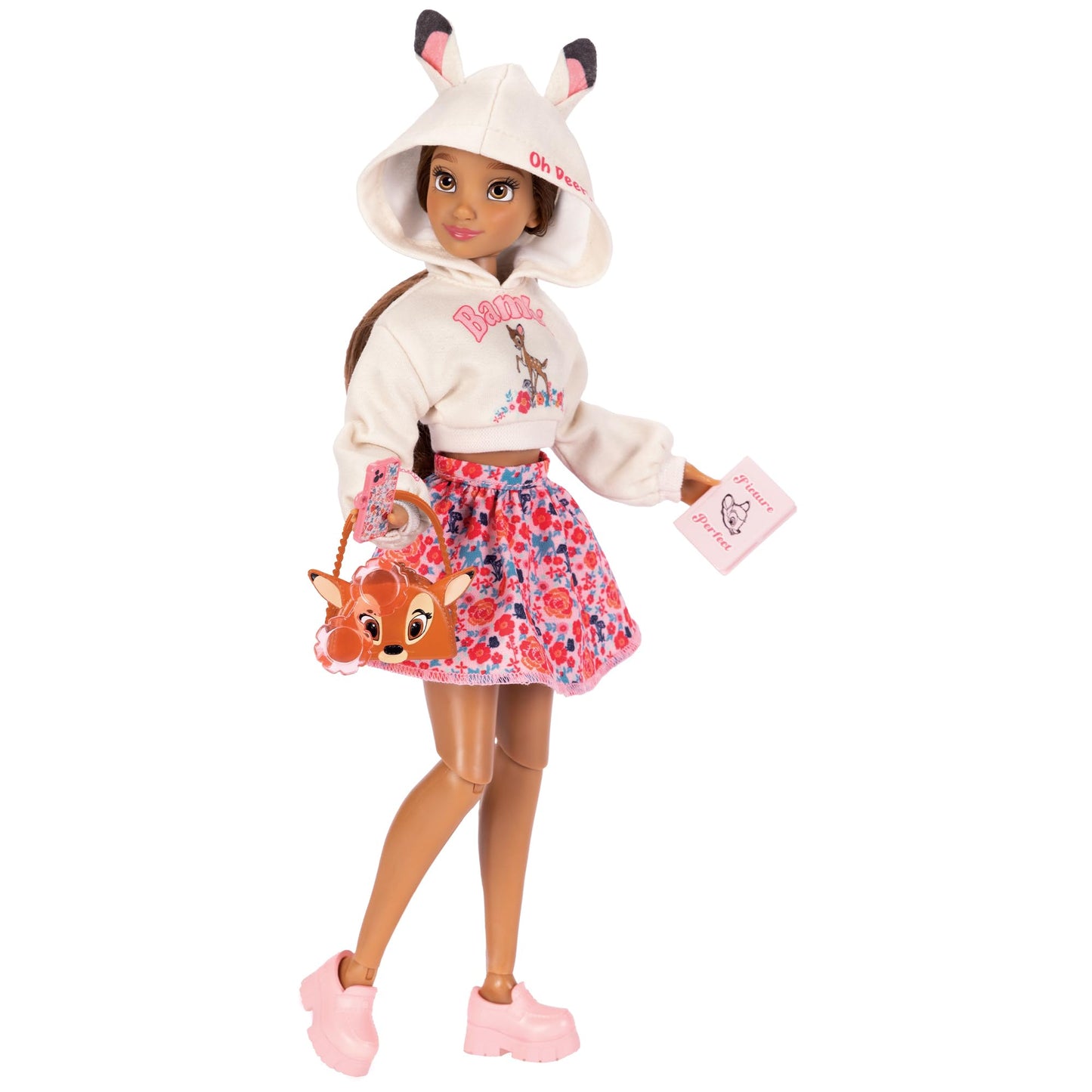 Disney ILY 4EVER Fashion Dolls Inspired By Bambi 11.5" Tall with 13 Points of Articulation, Glittery Mickey Ring Included for You!