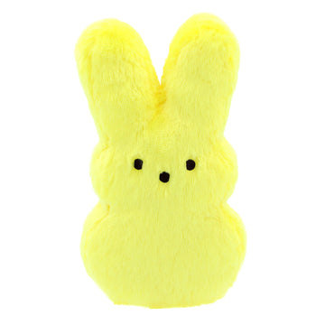 Animal Adventure | 15" Yellow Shaggy Bunny Peeps Plush | Easter Basket Stuffed Animals for Kids | Marshmallow Candy | Huggable Ultra Soft Plushie