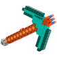 Nerf Minecraft Diamond Pickaxe Dart Blaster, Pull Back Priming, Foam Head, 8 Nerf Elite Darts, Ages 8+