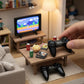 2Pcs Dollhouse MiniatureGamepad Model Game Controller, Funny Gamepad Model, 1:12Dollhouse Decor Accessories