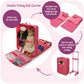 Badger Basket Double Trolley Doll Carrier with Two Sleeping Bags and Pillows - Perfect for 18-Inch Dolls in Pink Star Design