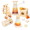 Smartwo Wooden Montessori Toys,Montessori Baby Blocks Toy for 12-18 Months,Shape Sorting,Xylophone,Development Toys for Girls Boys Birthday Chiristmas
