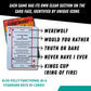 Game Night: The Best 5 Party Games in 1 Deck of Waterproof Playing Cards