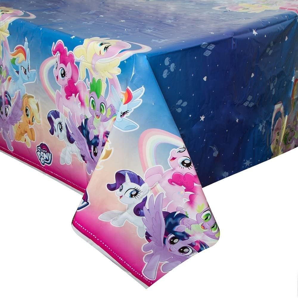 My Little Pony Rectangular Plastic Table Cover - 54" x 84", 1 Pc